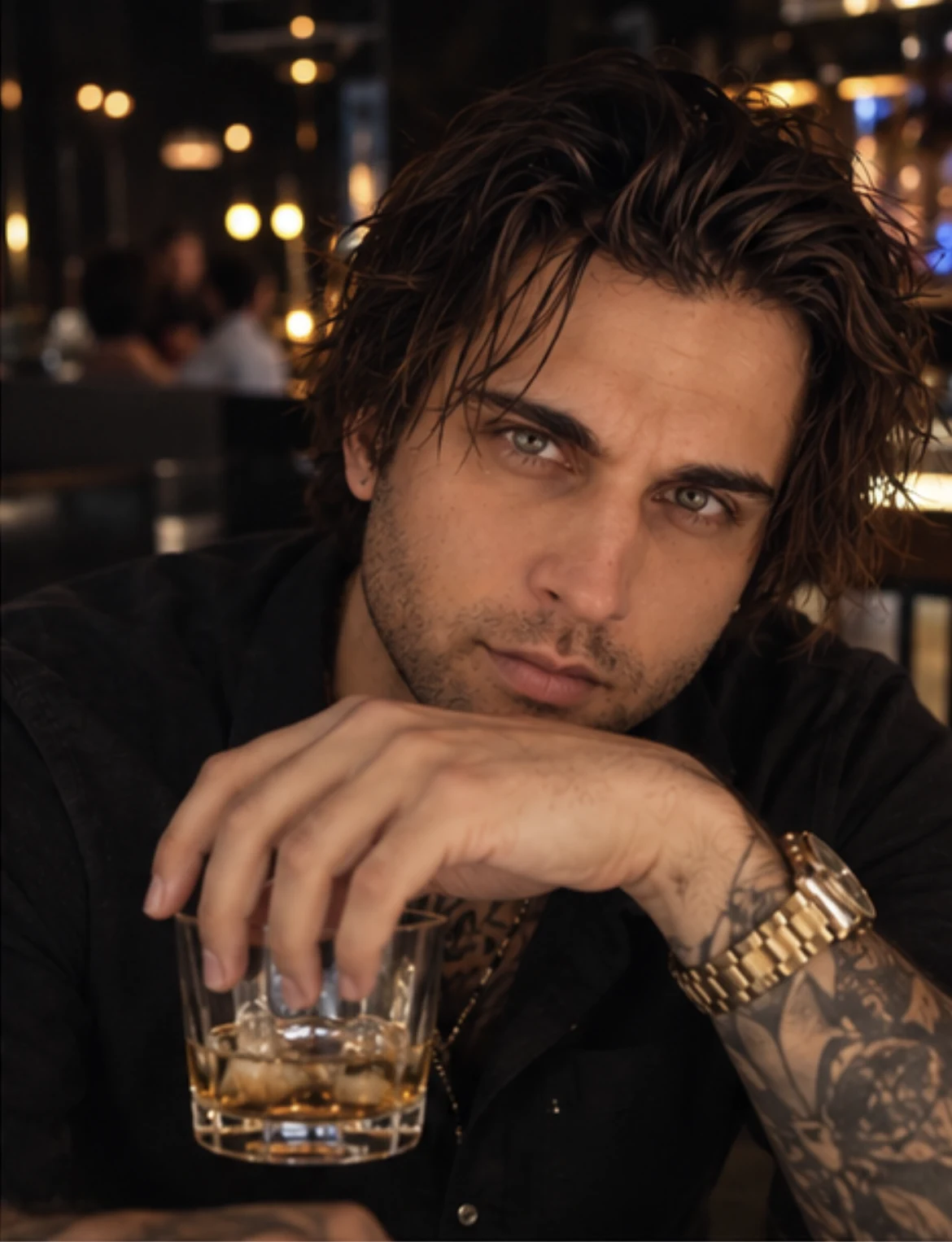 A supplied portrait of the founder at a warmly lit bar.